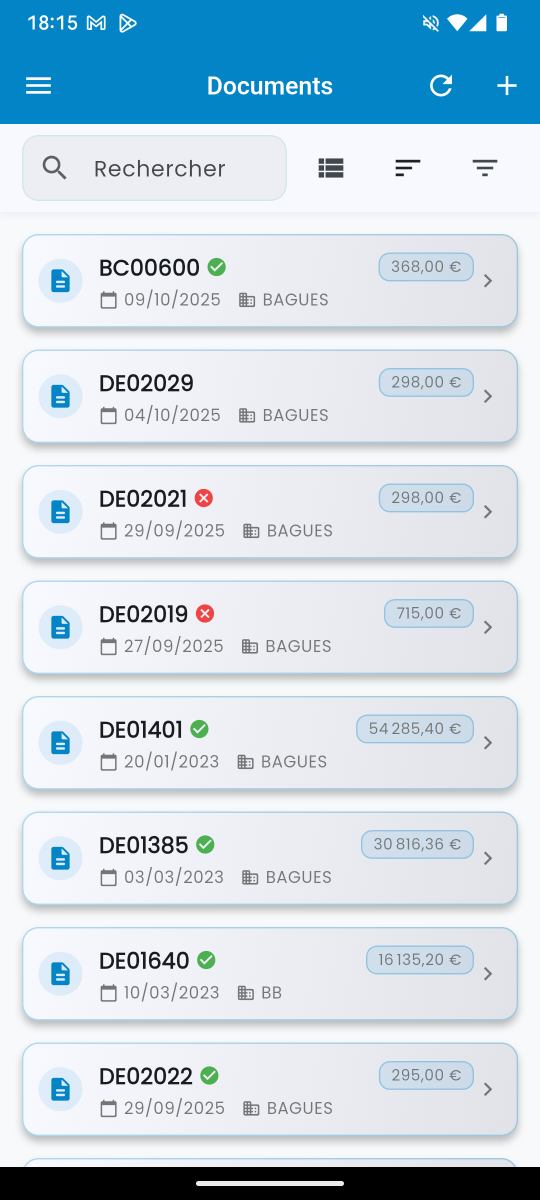 Documents Screenshot